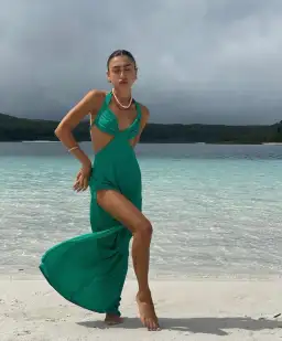 Arcina Ori Siena Dress Emerald Green Size S for rent on The Volte - image 6