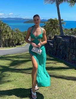 Arcina Ori Siena Dress Emerald Green Size S for rent on The Volte - image 4