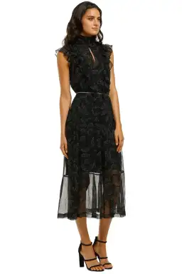 Husk Mirage Midi Dress in Black Size 8 for rent on The Volte - image 4