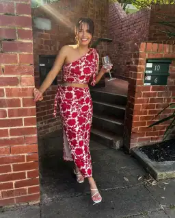 Sir the Label Cinta Tie Crop and Skirt Set Valentina Floral Print Size AU 8 for rent on The Volte - image 4