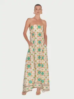 Hansen And Gretel Ikaria Dress Mosaic Size L / AU 12