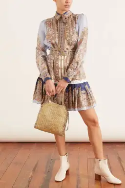 Zimmermann Luminous Paisley Mini Dress Paisley Print Size 8 for rent on The Volte - image 1