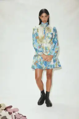 Alemais Skye Patchwork Mini Dress Multi Size 8