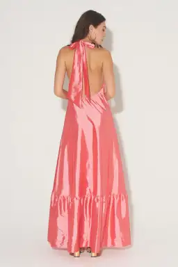 Hansen & Gretel Gateau Gown in Watermelon Pink Size S / AU 8 for rent on The Volte - image 3