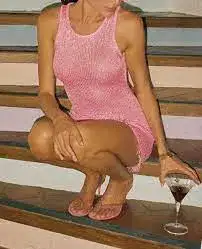 Asta Resort Natalia Mini Dress Azalea Pink Sequin Size XS / AU 6 for rent on The Volte - image 4