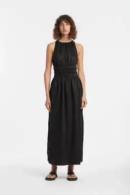 Sir The Label Franc Cross Back Gown Black Size 1 / AU 8 