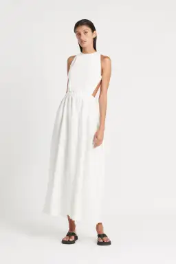 Sir The Label Alena Maxi Dress Ivory Size 3 / AU 12 