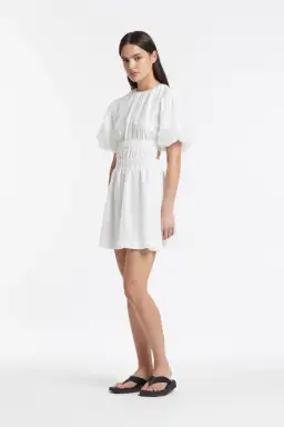 Sir The Label Franc Open Back Mini Dress White Size 0 / AU 6 