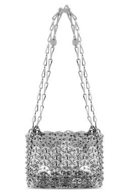 Paco Robanne Inspired Disc Bag Silver Metal for rent on The Volte - image 2