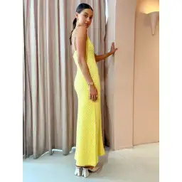 Bec & Bridge Effie Knit Key Maxi Dress in Yellow Size L / AU 12 for rent on The Volte - image 2