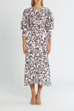 Isabel Marant Baga Ecru Dress Multi Size AU 10