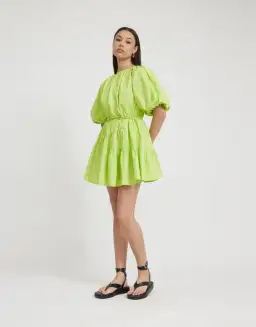 Tojha Alita Mini Dress Green Size 8 for rent on The Volte - image 2