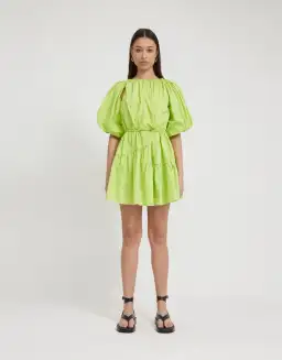 Tojha Alita Mini Dress Green Size 8 for rent on The Volte - image 1