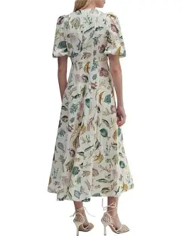 Alemais Wanda Midi Dress Ivory/Print Size 10 for rent on The Volte - image 4