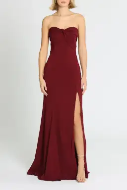 Jay Godfrey Cambridge Gown in Bordeaux Size 12 for rent on The Volte - image 1