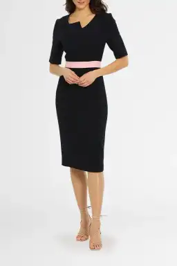 Karen Gee Abstraction Dress in Black Size 8 for rent on The Volte - image 2