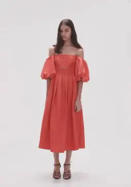 Aje Eugenie Dress Scarlett Red Size 12  for rent on The Volte - image 2