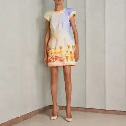 Zimmermann Coaster Structured Mini Dress Poster Print Size 1 / AU 10 for rent on The Volte - image 1