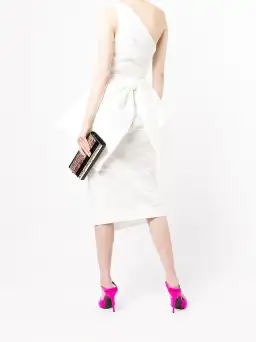 Rachel Gilbert Marco Midi Dress Ivory Size 12 for rent on The Volte - image 2