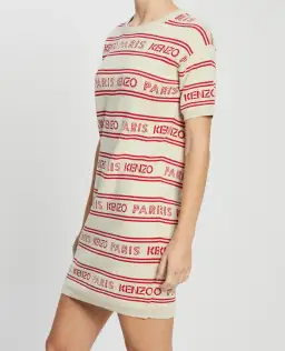 Kenzo Jacquard Mini Dress Off White Size S / AU 8 for rent on The Volte - image 2