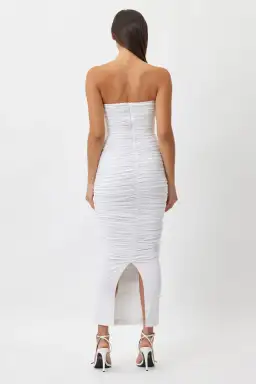 Bianca & Bridgett Tara Midi Dress White Size 8 for rent on The Volte - image 2