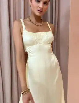 Hansen & Gretel Carlos Dress Lemon Yellow Size M / AU 10 for rent on The Volte - image 2