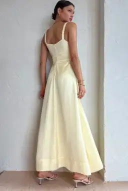 Hansen & Gretel Carlos Dress Lemon Yellow Size M / AU 10 for rent on The Volte - image 3