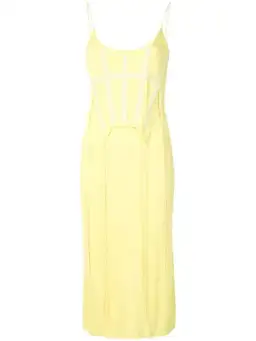 Dion Lee Silk Jersey Corset Dress Lemon Size 6 for rent on The Volte - image 2