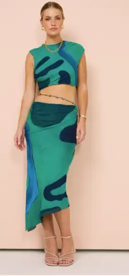 SIR Frankie Gathered Top & Bias Skirt Set for rent on The Volte - image 2