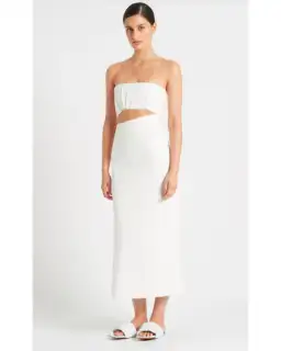 Sir the Label Yves Strapless Dress White Size AU 10