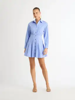 Sheike Cleo Dress Blue/Stripes Size 10