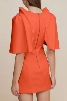 Acler Gwynne Dress in Tangerine Size 6 for rent on The Volte - image 3