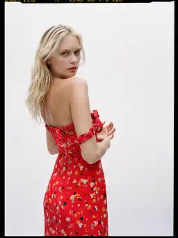 Realisation Par Juliet Dress Red Floral Size S/ AU 8 for rent on The Volte - image 2