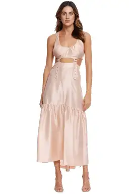 KITX Suspended Dress in Foundation Pink Size 12 for rent on The Volte - image 1