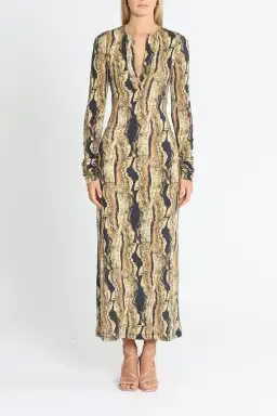 KITX Psychedelic Dress in Black Print Size 6 for rent on The Volte - image 1