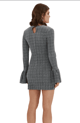 Sparkle Pleat Frill Mini Dress