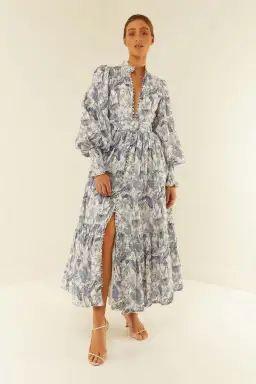 Palm Noosa Royal Flush Dress Jungle Blue Size 12 for rent on The Volte - image 1