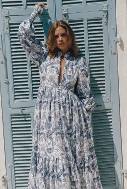 Palm Noosa Royal Flush Dress Jungle Blue Size 12 for rent on The Volte - image 3