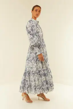 Palm Noosa Royal Flush Dress Jungle Blue Size 12 for rent on The Volte - image 2