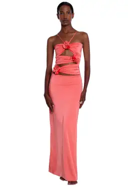 Maygel Coronel Veranera Midi Dress Coral One Size for rent on The Volte - image 1