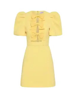 Rebecca Vallance Chloe Bow Mini Dress Yellow Size 12 for rent on The Volte - image 6