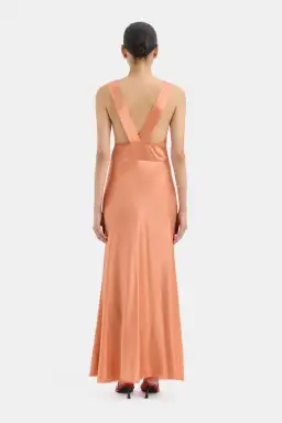 Sir the Label Aries Cutout Gown Peach Size 1 / AU 8 for rent on The Volte - image 2