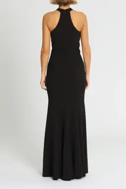 L'amour High Neck Scuba Crepe in Black Size 18 for rent on The Volte - image 3