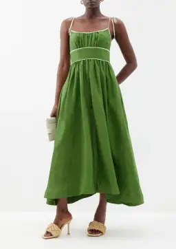 Zimmermann Alight Picnic Dress Size Dark Green 1 / AU 10 for rent on The Volte - image 1
