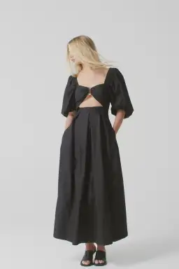 Shona Joy Mareva Midi Dress Black Size AU 12 for rent on The Volte - image 1