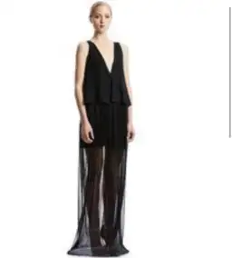 Scanlan Theodore Dress Navy & Black Size 6 for rent on The Volte - image 2