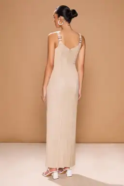 Sonya Moda Amar Dress in Natural Beige Size 6 for rent on The Volte - image 3