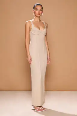 Sonya Moda Amar Dress in Natural Beige Size 6 for rent on The Volte - image 2