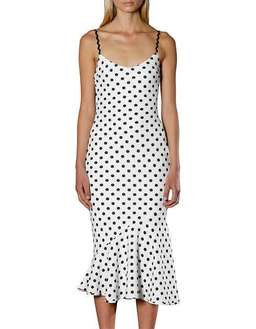 By Johnny Polka Bias Slip Dress Size 12