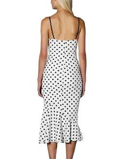By Johnny Polka Bias Slip Dress Size 12